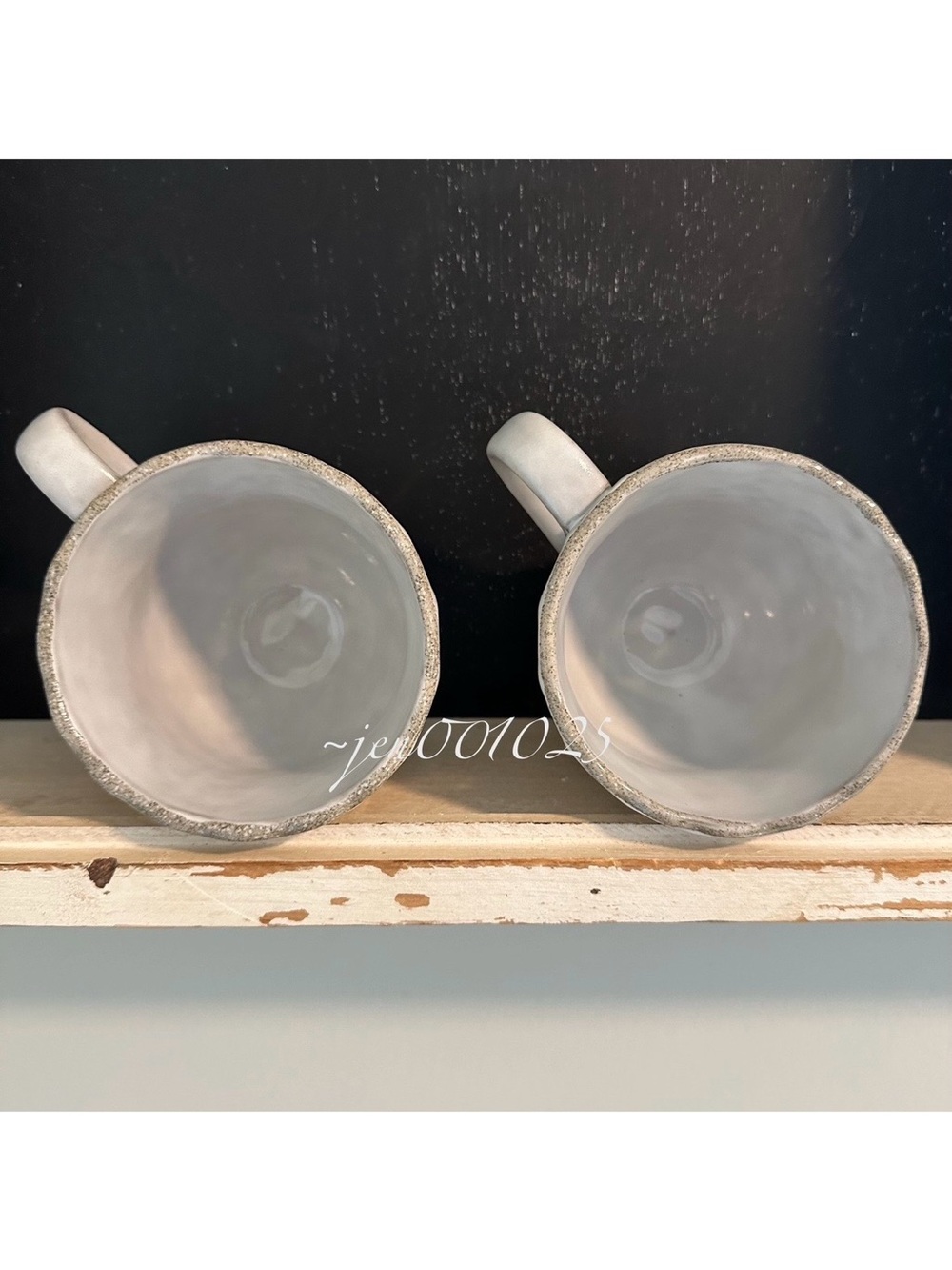 2pc 12oz Scalloped Edge Ceramic Mug with Foot Sour Cream- Hearth & Hand Magnolia - Picture 11 of 12
